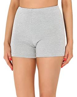Merry Style Damen Shorts Radlerhose Unterhose Hotpants Kurze Hose Boxershorts aus Viskose MS10-391 (Melange, M) von Merry Style