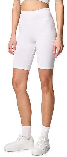 Merry Style Damen Sport Leggings kurz Sportleggings Radlerhose Sporthose aus Baumwolle MS10-200 (Weiß, XXL) von Merry Style
