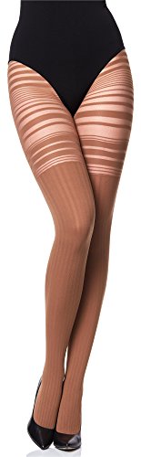 Merry Style Damen Strumpfhose MS 252(Cappucino, M (36-40)) von Merry Style