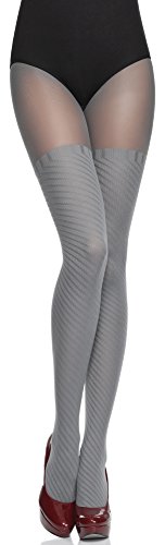 Merry Style Damen Strumpfhose Tida 60 DEN (Grau, L (40-44)) von Merry Style