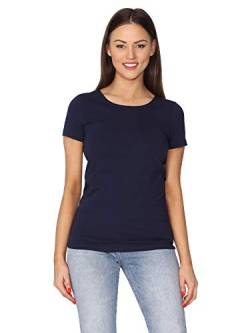 Merry Style Damen T-Shirt Kurzarm MS10-370 (Navy, M) von Merry Style