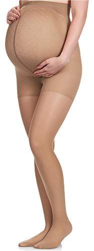 Merry Style Damen Umstandsstrumpfhose Schwangerschaftsstrumpfhose MS-109 40 DEN (Natur, S (32-36)) von Merry Style