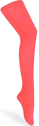 Merry Style Kinder Strumpfhose für Mädchen Microfaser 60 DEN WLSS001 (Neon Korallenrot, 152-158) von Merry Style