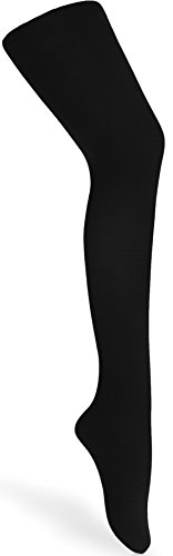 Merry Style Kinder Strumpfhose für Mädchen Microfaser 60 DEN WLSS001 (Schwarz-90, 104-110) von Merry Style