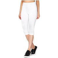 Merry Style Leggings Damen 3/4 Capri-Leggings mit Raffung aus Baumwolle MS10-380 (1-tlg) elastischer Bund von Merry Style