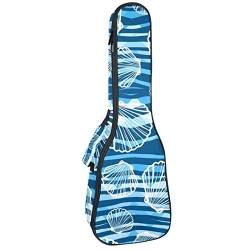 Gigbag für Tenor-Ukulele, wasserdicht, gepolsterter Rucksack, ideal für Sopran-Konzert (53,3 cm, 58,9 cm, 61 cm, 61 cm, Muschelblau, schön von Mersov