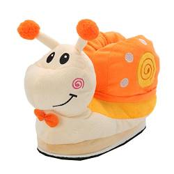 Damen Plüsch Pantoffeln Unicorn Hausschuhe Einhorn Kostüm Tierhausschuhe Geschenk zum Weihnachten Gr. 35-41 (Orange) von Mescara