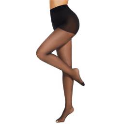 Mesing Damen Strumpfhosen Transparent Reißfest FeineStützstrumpfhose Shaper Silk Strumpfhose 1/2/3er Pack SW1106-XL-3XL-Black1pcs von Mesing