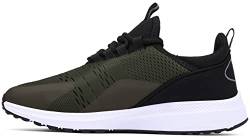 Mesing Sportschuhe Turnschuhe Leichte Atmungsaktiv Hallenschuhe Laufschuhe rutschfeste Mesh Fitness Sneaker für Herren Damen XZ471-ArmyGreen-EU38 von Mesing