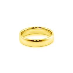 Herrenring Gold, Männer 9K Gelbgold Einfacher glatter Ehering (Größe Anpassen) von Mesnt