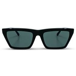 MessyWeekend Sonnenbrille für Damen & Herren mit Rechteckigem, Handgefertigten Acetat-Rahmen - Gläser mit vollem UV400 Schutz - Designer-Sonnebrillen für Männer & Frauen - COREY von MessyWeekend