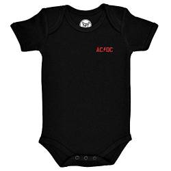 Metal Kids AC/DC (PWR UP) - Baby Body, schwarz, Größe 80/86 (12-24 Monate), offizielles Band-Merch von Metal Kids