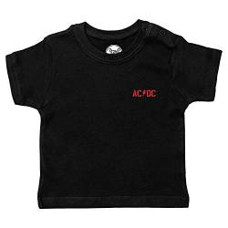 Metal Kids AC/DC (PWR UP) - Baby T-Shirt, schwarz, Größe 68/74 (6-12 Monate), offizielles Band-Merch von Metal Kids