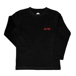 Metal Kids AC/DC (PWR UP) - Kinder Longsleeve, schwarz, Größe 116 (6-7 Jahre), offizielles Band-Merch von Metal Kids