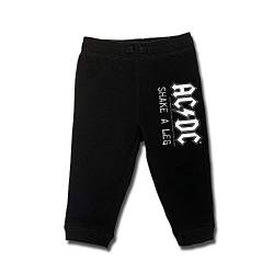 Metal Kids AC/DC (Shake A Leg) - Baby Jogginghose, schwarz, Größe 56/62 (0-6 Monate), offizielles Band-Merch von Metal Kids