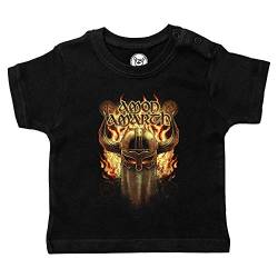 Metal Kids Amon Amarth (Helmet) - Baby T-Shirt, schwarz, Größe 68/74 (6-12 Monate), offizielles Band-Merch von Metal Kids