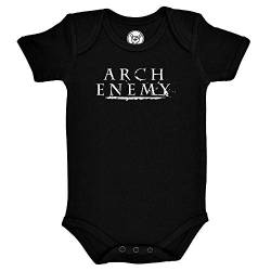 Metal Kids Arch Enemy (Logo) - Baby Body, schwarz, Größe 68/74 (6-12 Monate), offizielles Band-Merch von Metal Kids