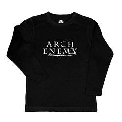 Metal Kids Arch Enemy (Logo) - Kinder Longsleeve, schwarz, Größe 128 (8-9 Jahre), offizielles Band-Merch von Metal Kids