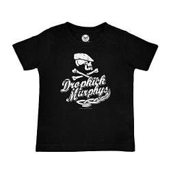 Metal Kids Dropkick Murphys (Scally Skull Ship) - Kinder T-Shirt, schwarz, Größe 104 (4-5 Jahre), offizielles Band-Merch von Metal Kids