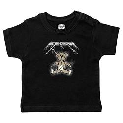 Metal Kids Enter Sandman (Metallica Tribute) - Baby T-Shirt, schwarz, Größe 80/86 (12-24 Monate), 100% Statement von Metal Kids