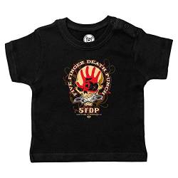 Metal Kids Five Finger Death Punch (Knucklehead) - Baby T-Shirt, schwarz, Größe 68/74 (6-12 Monate), offizielles Band-Merch von Metal Kids