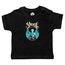 Metal Kids Ghost (Opus) - Baby T-Shirt, schwarz, Größe 80/86 (12-24 Monate), offizielles Band-Merch von Metal Kids
