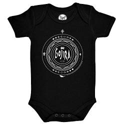 Metal Kids Gojira (Moon Phases) - Baby Body, schwarz, Größe 56/62 (0-6 Monate), offizielles Band-Merch von Metal Kids