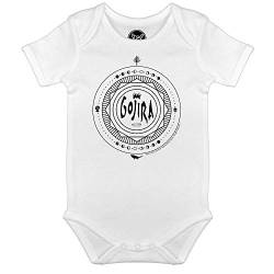 Metal Kids Gojira (Moon Phases) - Baby Body, weiß, Größe 56/62 (0-6 Monate), offizielles Band-Merch von Metal Kids