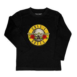 Metal Kids Guns 'n Roses (Bullet') - Kinder Longsleeve, schwarz, Größe 152 (12-13 Jahre), offizielles Band-Merch von Metal Kids