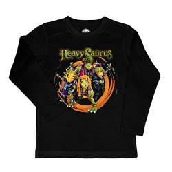 Metal Kids Heavysaurus (Rock 'n Rarr) - Kinder Longsleeve, schwarz, Größe 92 (2-3 Jahre), offizielles Band-Merch von Metal Kids