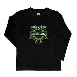 Metal Kids Metallica (Fuel) - Kinder Longsleeve, schwarz, Größe 104 (4-5 Jahre), offizielles Band-Merch von Metal Kids