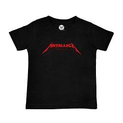 Metal Kids Metallica (Logo) - Kinder T-Shirt, schwarz, Größe 92 (2-3 Jahre), offizielles Band-Merch von Metal Kids