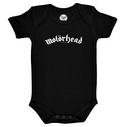 Metal Kids Motörhead (Logo) - Baby Body, schwarz, Größe 68/74 (6-12 Monate), offizielles Band-Merch von Metal Kids