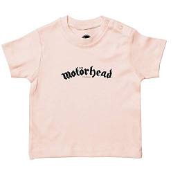 Metal Kids Motörhead (Logo) - Baby T-Shirt, Hellrosa, Größe 80/86 (12-24 Monate), offizielles Band-Merch von Metal Kids