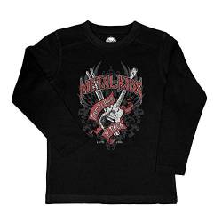 Metal Kids Never Too Young to Rock - Kinder Longsleeve, schwarz, Größe 116 (6-7 Jahre), 100% Statement von Metal Kids