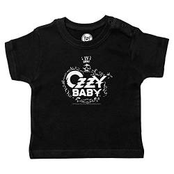 Metal Kids Ozzy Osbourne (Ozzy Baby) - Baby T-Shirt, schwarz, Größe 80/86 (12-24 Monate), offizielles Band-Merch von Metal Kids