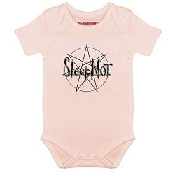 Metal Kids Sleepnot - Baby Body, Hellrosa, Größe 56/62 (0-6 Monate), 100% Statement von Metal Kids