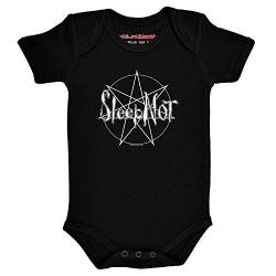 Metal Kids Sleepnot - Baby Body, schwarz, Größe 56/62 (0-6 Monate), 100% Statement von Metal Kids