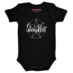 Metal Kids Sleepnot - Baby Body, schwarz, Größe 68/74 (6-12 Monate), 100% Statement von Metal Kids