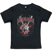 Metal Kids T-Shirt - Never Too Young To Rock - 104 bis 164 - für Mädchen & Jungen - Größe 164 - schwarz von Metal Kids