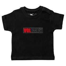 Metal Kids Volbeat (VolBaby) - Baby T-Shirt, schwarz, Größe 68/74 (6-12 Monate), offizielles Band-Merch von Metal Kids