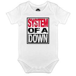 System of a Down (Logo) - Baby Body Größe 68/74 von Metal-Kids