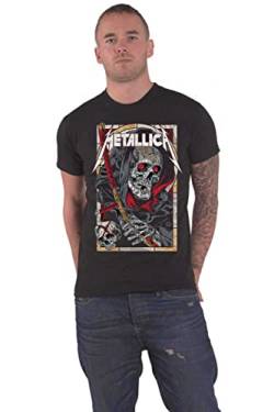 Metallica Death Reaper Männer T-Shirt schwarz 3XL 100% Baumwolle Band-Merch, Bands von Metallica