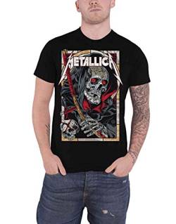 Metallica Death Reaper Männer T-Shirt schwarz S 100% Baumwolle Band-Merch, Bands von Metallica