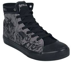 Metallica EMP Signature Collection Unisex Sneaker high grau/schwarz EU38 Textil Band-Merch, Bands von Metallica