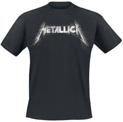 Metallica Herren Spiked_Men_bl_ts: L T-Shirt, Schwarz (Black Black), Large von Metallica