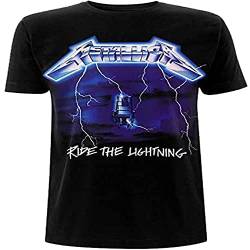 Metallica Ride The Lightning Männer T-Shirt schwarz 3XL 100% Baumwolle Band-Merch, Bands von Metallica