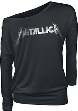 Metallica Spiked Logo Frauen Langarmshirt schwarz XL 95% Viskose, 5% Elasthan Band-Merch, Bands von Metallica