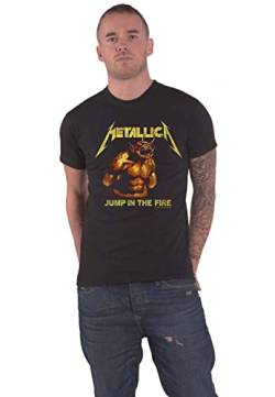 Metallica T Shirt Jump In The Fire Vintage Band Logo Nue offiziell Unisex M von Metallica