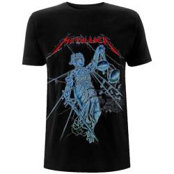 Metallica and Justice for All Männer T-Shirt schwarz L 100% Baumwolle Band-Merch, Bands von Metallica